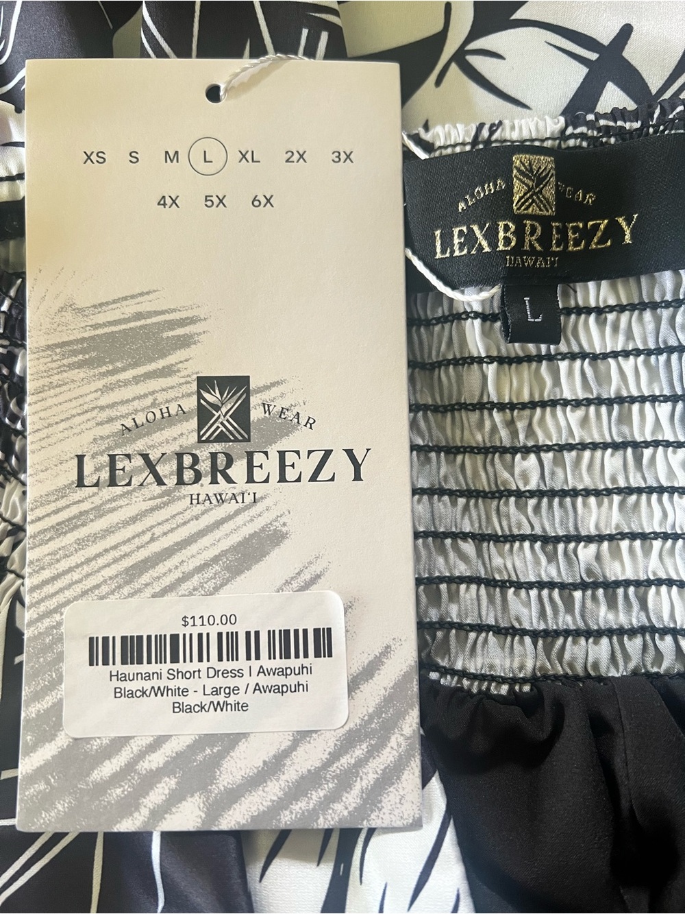 LexBreezy Haunani Heliconia Breeze Short Dress, Size Large, BNWT - Picture 2 of 2